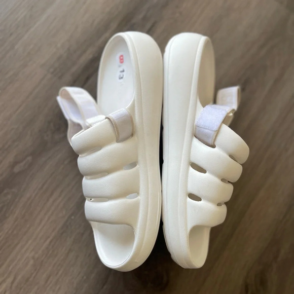 UGG Sport Yeah Slingback Slip On Sandals White - Picture 4 of 7